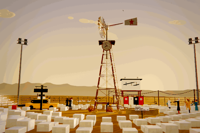 Windmill clock loop